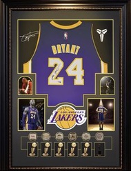 Kobe Bryant 03年湖人隊親筆簽名球衣+親筆簽名相豪華套展示套裝*雙證書