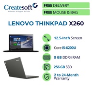 [FREE DELIVERY] Refurbished Lenovo Thinkpad X260 12.5" Core i5-6200U / 8GB / 256GB Win10 Pro Notebook Laptop