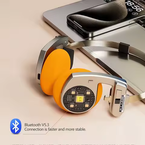 Retro Headphones Wireless Bluetooth Headphones ON-Ear Headphones HIFI Wireless Foldable Noise Cancel