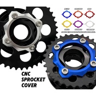 NEW ARRIVAL S1M CNC SPROCKET GUIDE COVER LC135 4S 5S Y15 RXZ SPROCKET HUB 4 LUBANG