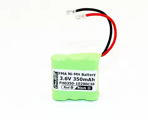 High-Capacity Ni-MH 3.6V 350mAh 2/3AAA3S Battery Compatible with GE AT&T Lucent Cordless Phones Dura