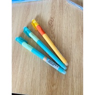 Combo of 3 erasable pens M&G 7501 0.5mm with extremely smooth hand positioning with blue ink