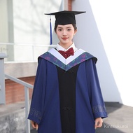 University Master's Graduate Graduation Gown Performance Costume Blue Master's Gown Academic Gown Sc