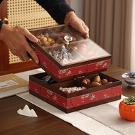 Living Room Candy Box Single Layer Double Layer Dried Fruit Box Coffee Table Dried Fruit Plate Snack