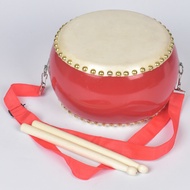 Red drums, cowhide drums, percussion instruments, toys, three sentences and a half props, children's drums, kindergartens, drums, drums and gongs.