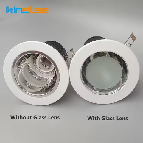 Recessed Ceiling Bathroom Downlight Kit 2.5" 3" 3.5" 4" Spot Lamp Fitting Frame Bulb Replaceable E26