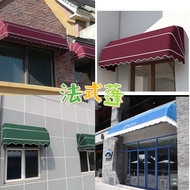 French Style Outdoor Rain Foldable Sunshade Window Decorative Arch Half Circle Gazebo Waterproof Oxf