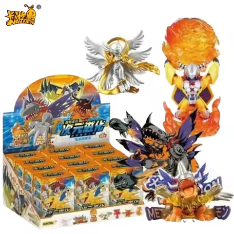 KAYOU Digimon Dimensional Evolution Blind Box Erasers, Random Multi-Character Buildable Erasers, Ret