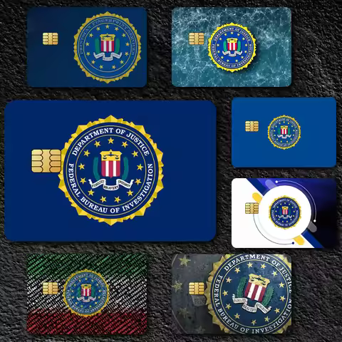 FBI Decorative Small Waterproof Chip 4PCS Card Sticker New Anti-Scratch