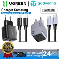 UGREEN Adapter Charger Set for Samsung A54 A56 S22 S23 S24 Galaxy Ultra Super Fast Charging 25W 45W