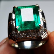 Permata zamrud zambia/colombia serat kapas super mewah termurah asli