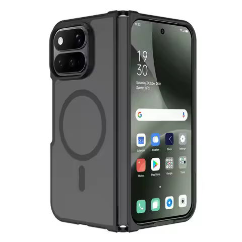 For Pixel 11 Pro Fold Matte Magnetic Case,Compatible with MagSafe Drop Protection Translucent Cover 