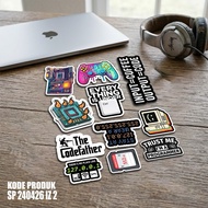 NAOMI Design Sticker Sticker Pack programer gamer waterproof tercuting product code [SP 240426 IZ 2