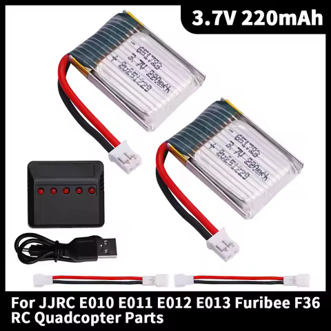 651723 3.7V 220mah LIPO Battery For Eachine E010 E011 E012 E013 Furibee F36 RC Quadcopter Parts Rech