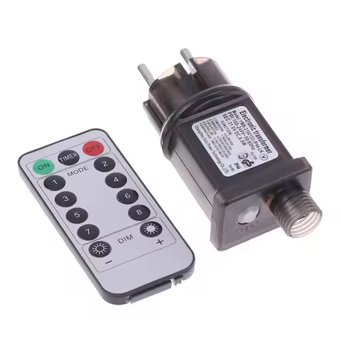 EU Plug AC 220V To 31VDC 6W 8 Functional With Remote Control SELV LED Lamp Driver Switch Adapter IP4