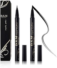 Waterproof Liquid Eyeliner Long Lasting&amp;Smudgeproof Eye Liner 2 Packs Precise Eyeliner Pen for All Day with Slim Tip, Black, by SEILANC