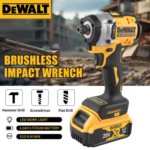 Dewalt DCF921 Impact Wrench:20V,610Nm Torque,0 - 3550ipm,Brushless,Stepless Speed,For Automotive&Hea