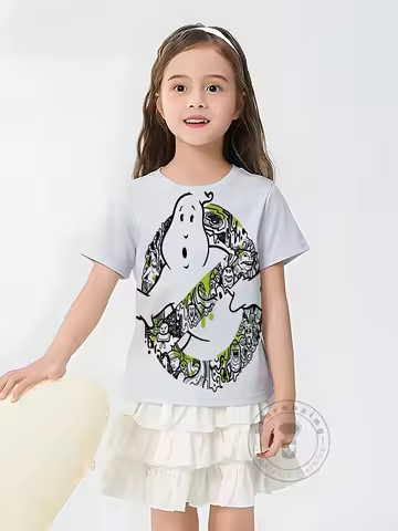 Ghostbusters 3 Graphic T-Shirt Summer Hot Trendy Kids Wear Boys Girls 3D Print Short Sleeve Top Casu
