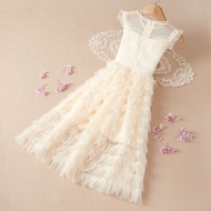Girls Summer Dress Mid-Length Summer Style Western Style Princess Dress Summer Girls Children Dress 