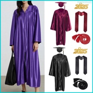2025 Graduation Gown Graduation Hat and Tassels Cord Set Adult Academic Gown