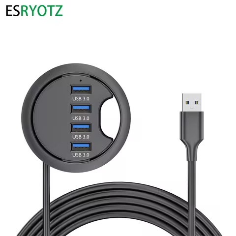 USB Desk Hub USB3.0 HUB With 2 Port USB3.0 2 Port Type C Adapter For Desktop PC/Notebook USB HUB Des