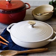 Lodge enamel Cast Iron Dutch Oven 3.6 quartz Casserole enamel Pan EC3CC13