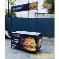 Stall Lipat Mudah Alih / Kitchen / Stainless Steel /  KIOSK MEJA LIPAT / Portable Stall / Burger
