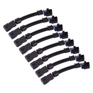 8Pcs Fuel Injector Connector Adapter Fit For EV1 to EV6/EV14 USCAR LS1 LS2 LS3 LT1