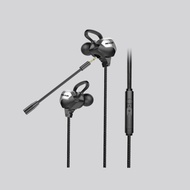 Rexus Earphone Gaming Me-6 / Me6 With Dual Microphone Free Splitter Terbaru Terlaris Terbaik