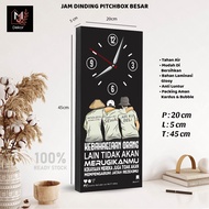 Large Pitchbox Wall Clock Quotes Happiness - wall decoration