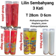 LILIN MERAH Dragon Red Candle 3 Kati Pillar Candle
