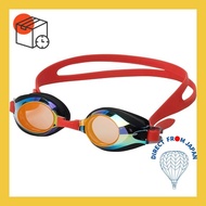 Arena junior swimming goggles approved by FINA "Trenti" Orange x Black x Smoke x Red Free size with mirror lens and anti-fog (Rinon function) AGL-4300MJ