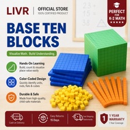Ten Complete Set Kids Math Plaything Math Plastic Base Ten Set Cube Kids Math Plaything Counting Cub