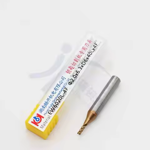 Original KUKAI Carbide 2.0mm End Milling Cutter SN-CP-PJ-03 Drill for SEC-E9 Alpha Beta Key Cutting 