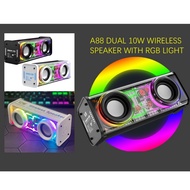A88 Dual 10W Wireless Speaker - Experience Powerful Sound with Dual Speaker Setup