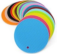 Cabilock silicone heating pad trivet large hot pan holder for table Silicone Hot Pads jar gripper silicone pot grips rubber pot holder silicone heat mat grill mat hot pot holder round Sink