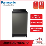 [MUAR & MELAKA]  Panasonic NA-F100A9DRT NA-F100A9 10KG Top Load Washer NA-F100A4 NA-F100A4BRT - Stai