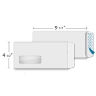 Envelope White colour Window (Peel & Seal) 4.5" x 9.5"/1 pcs
