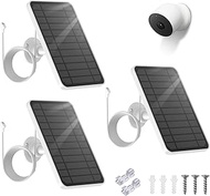 Coohchch Solar Panel Charger for Google Nest Camera Outdoor &amp; Indoor (Battery Version), 6V 5W Output Solar Panel Fast Charge, Camera Solar Panel Charger with 360 Degree Adjustable Solar Holder