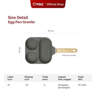 Cypruz Egg Pan Granite Diecast Wajan Telur Anti Lengket Pan Granite Diecast Wajan Telur Anti Lengket