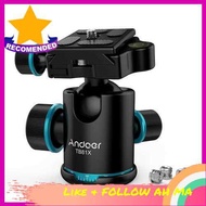 BEST SELLER Andoer TB81X Tripod Ball Head 360 Degree Rotating Panoramic Ball Head for Tripod Monopod