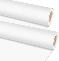 Qyeahkj 2 Rolls White Bulletin Board Paper White Bulletin Board Background Paper Fade Resistant Clas