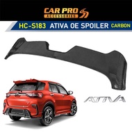 Perodua Ativa 2021 2022 Gear UP OEM ABS Rear Spoiler Ducktail Wing Carbon Look