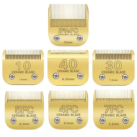 4/5/7Pcs Dog Grooming Blades for Andis,Oster A5,Wahl ,Km-10 Series Dog Hair Clipper Buttercut Blades