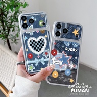 Cute Heart Jeans Phone Case For Redmi A7 Pro A5 A4 A3 A3X Pro A2 A1 9 Prime Power Activ 9T 9i 9A Spo