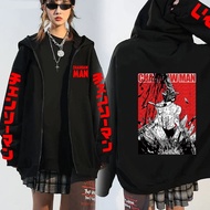 Autumn Hot Manga Chainsaw Man Zipper Hoodie Sweatshirtsize S-5XL