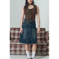 Avril Midi Denim Skirt
