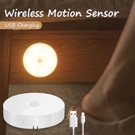 Motion Sensor Light Wireless Led Night Light USB Rechargeable Night Lamp For Kitchen Cabinet Wardrobe Lamp Wireless Closet Light