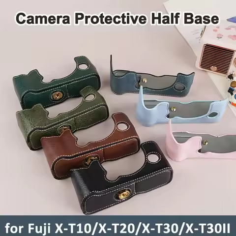 Half Case Camera Protective Case Leather Retro Fashion for Fujifilm Camera Body Cover X-T10/X-T20/X-