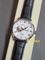Seiko Presage  SSA379J1  SSA379  open heart automatic watch  4R39  雙弧面藍寶石水晶玻璃  錶經41.8mm  20mm黑色牛皮帶  